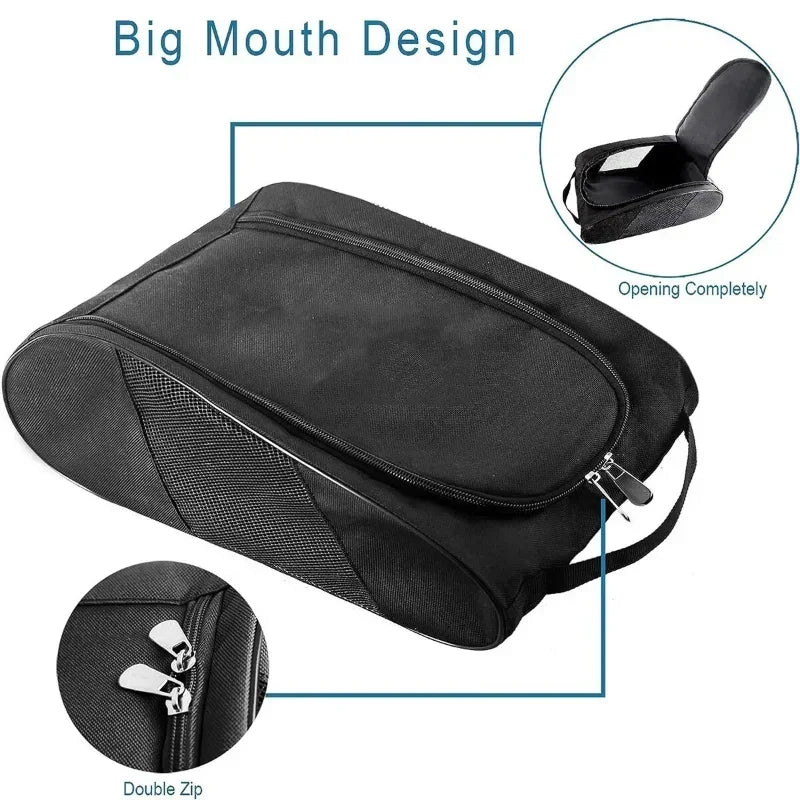 Portable Football Boot Bag, Travel Storage Bag Golf Football Basketball Shoe Bag for Men Women Boys Girls
