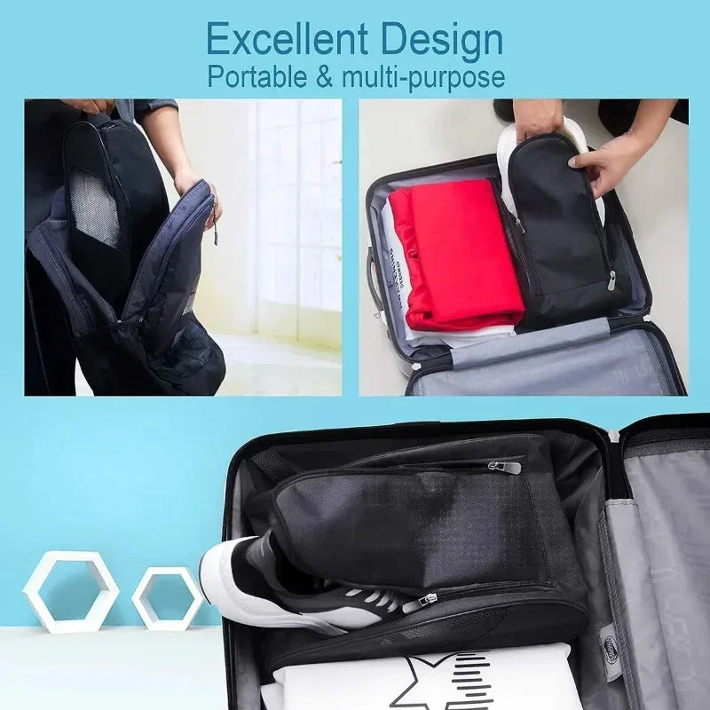 Portable Football Boot Bag, Travel Storage Bag Golf Football Basketball Shoe Bag for Men Women Boys Girls